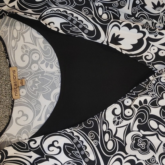 Notations blouse xl black and white - Picture 5 of 5